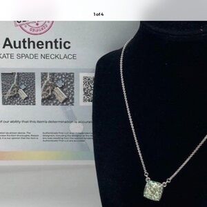 KATE SPADE SILVER-TONE "CAUSE A STIR" NECKLACE 9.18 grams